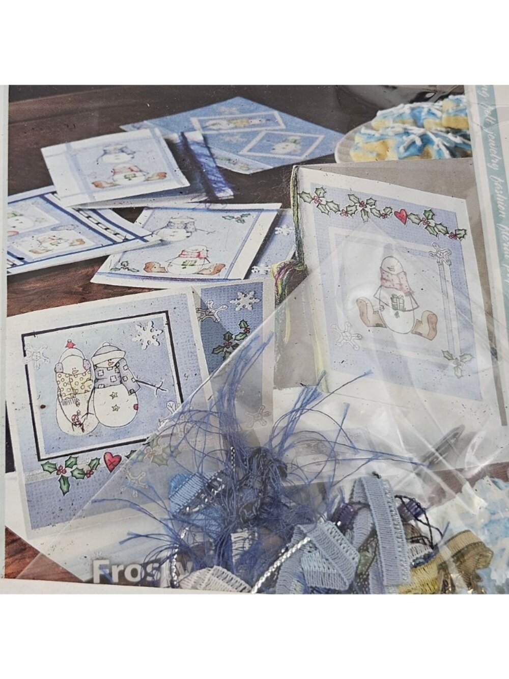 Creative Woman Kit of the Month Club CW 34 Snowman Card Making Annie's Attic NEW - Picture 3 of 7